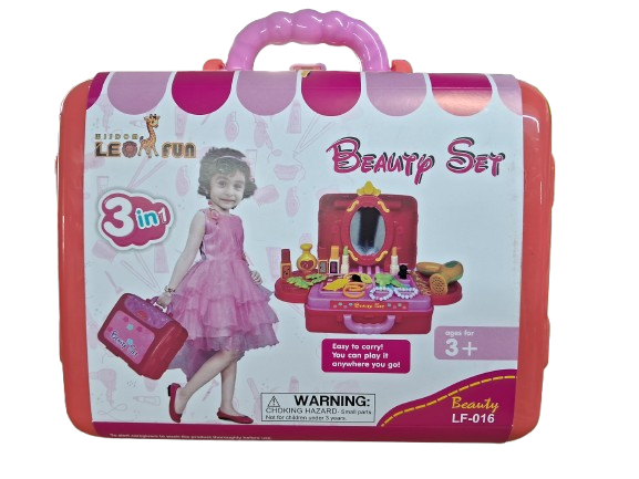 Kids Beauty Set — Portable Vanity & Pretend Play Makeup Suitcase