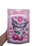 Cute 3D Embossed Kuromi Hard Shell Pencil Case & Organizer