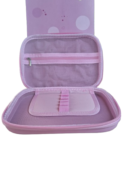 Cute 3D Embossed Kuromi Hard Shell Pencil Case & Organizer