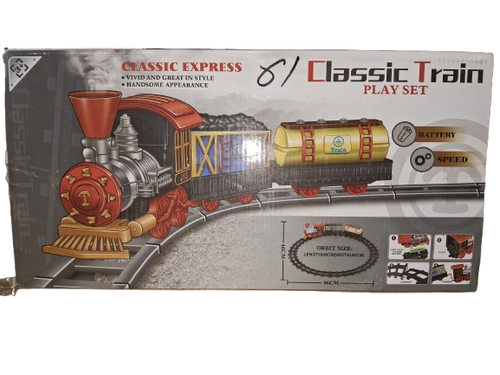 Classic Express Toy Train Set with Tracks & Working Light