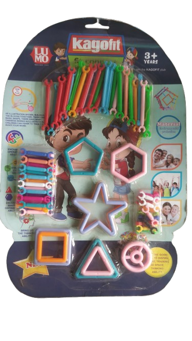 Creative Geometry Builders Kit : STEM Logic & Motor Skill Toy