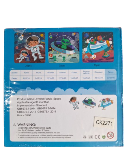 🧩 Levelled Jigsaw Puzzle Set – Astronaut