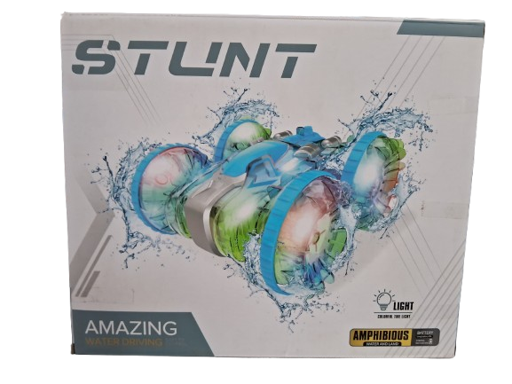 Waterproof Remote Control Stunt Car with LED Lights (Land &amp; Water)