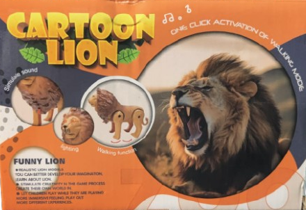 🦁 Electric Walking Cartoon Lion Toy with Sound