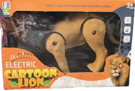 🦁 Electric Walking Cartoon Lion Toy with Sound