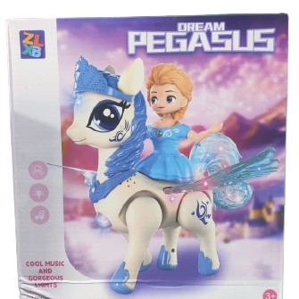 🦄 Musical Walking Princess Dream Pegasus Toy with Flapping Wings & Lights